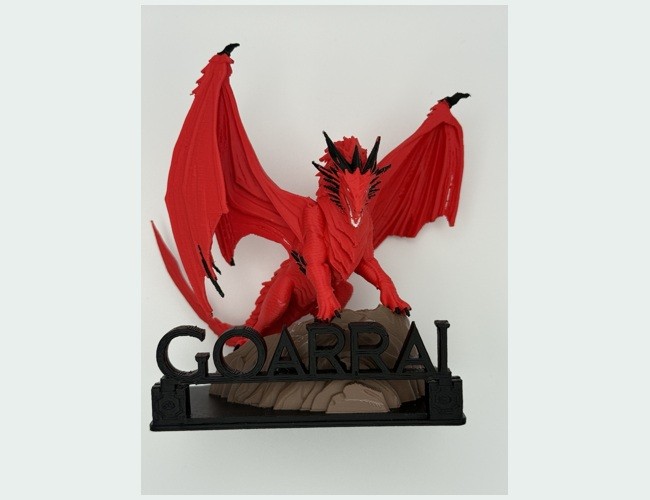 Custom dragon display printed by Cloud3DLabs